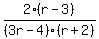 2%28r-3%29%2F%283r-4%29%28r%2B2%29