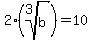 2%28root%283%2Cb%29%29+=+10+