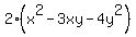 2%28x%5E2+-+3xy+-+4y%5E2%29