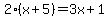 2%28x+%2B+5%29+=+3x+%2B+1
