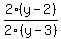 2%28y+-+2%29%2F2%28y+-+3%29