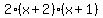 2*(x+2)*(x+1)