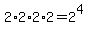 2%2A2%2A2%2A2+=+2%5E4