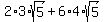 2%2A3%2Asqrt%285%29%2B6%2A4%2Asqrt%285%29