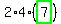 2%2A4%2A%28highlight_green%28+7+%29%29