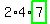 2%2A4%2Ahighlight_green%28+7+%29