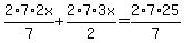 2%2A7%2A2x%2F7%2B2%2A7%2A3x%2F2=2%2A7%2A25%2F7