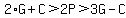 2*G+C>2P>3G-C