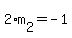 2*m[2]=-1