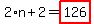2%2An%2B2=highlight_red%28+126+%29