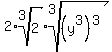 2%2Aroot%283%2C2%29%2Aroot%283%2C%28y%5E3%29%5E3%29