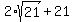 2%2Asqrt%2821%29%2B21%29