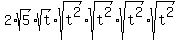 2%2Asqrt%285%29%2Asqrt%28t%29%2Asqrt%28t%5E2%29%2Asqrt%28t%5E2%29%2Asqrt%28t%5E2%29%2Asqrt%28t%5E2%29