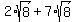 2%2Asqrt%288%29%2B7%2Asqrt%288%29