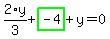 2%2Ay%2F3%2Bhighlight_green%28+-4+%29%2By=0