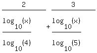 2%2F%28log%2810%2C%28x%29%29%2Flog%2810%2C%284%29%29%29%2B3%2F%28log%2810%2C%28x%29%29%2Flog%2810%2C%285%29%29%29