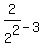 2%2F2%5E2-3