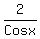 2%2FCosx