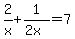 2%2Fx+%2B+1%2F%282x%29+=+7