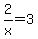 2%2Fx+=+3