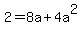 2=8a%2B4a%5E2