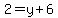 2=y%2B6