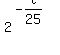 2%5E%28-t%2F25%29