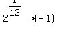 2%5E%281%2F12%29%28-1%29