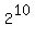 2%5E10