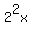 2%5E2x