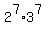 2^7*3^7