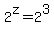 2%5Ez=2%5E3
