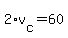 2+%2A+v%5Bc%5D+=+60