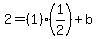 2+=+%281%29%281%2F2%29+%2B+b