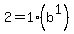 2+=+1%28b%5E1%29