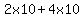 2+x+10+%2B+4+x+10