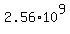2.56%2A10%5E9