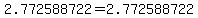 2.772588722=2.772588722