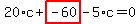 20%2Ac%2Bhighlight_red%28+-60+%29-5%2Ac=0