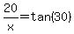 20%2Fx=tan%2830%29
