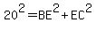 20%5E2=BE%5E2%2BEC%5E2