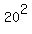 20^2