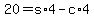 20+=+s%2A4+-+c%2A4