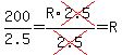 200%2F2.5+=+R%2Across%282.5%29%2Fcross%282.5%29+=+R