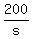 200/s