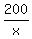200/x