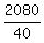 2080/40