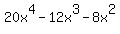 20x%5E4-12x%5E3-8x%5E2