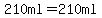 210ml=210ml