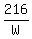 216/W